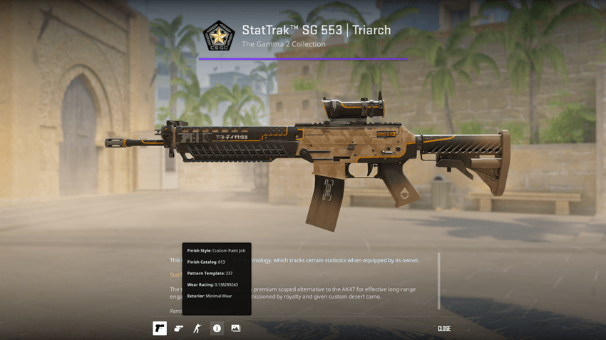 StatTrak™ SG 553 | Triarch