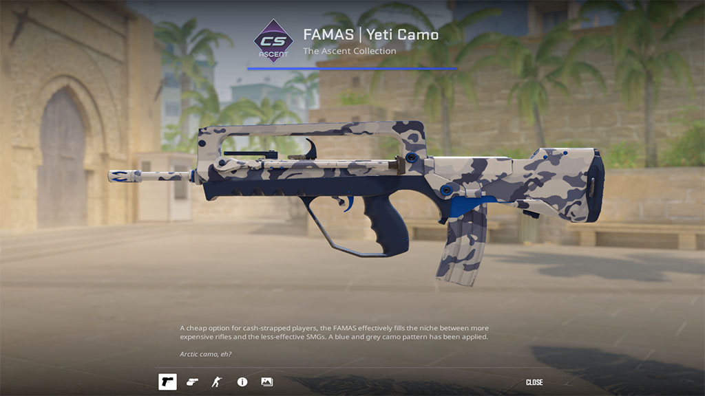 FAMAS | Yeti Camo [MW] (Minimal Wear)