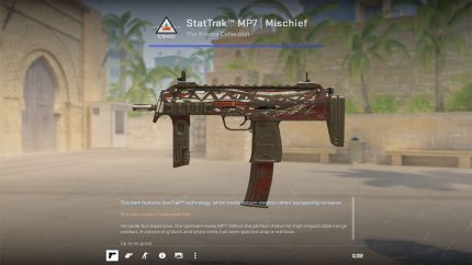StatTrak™ MP7 | Mischief [BS] (Battle-Scarred)