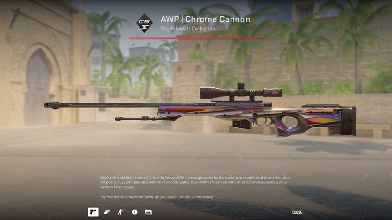AWP | Chrome Cannon [FT] (Field-Tested)