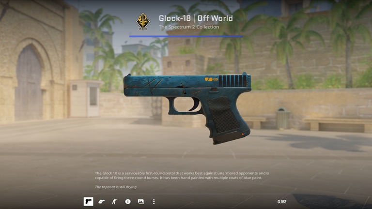 Glock-18 | Off World [WW] (Well-Worn)
